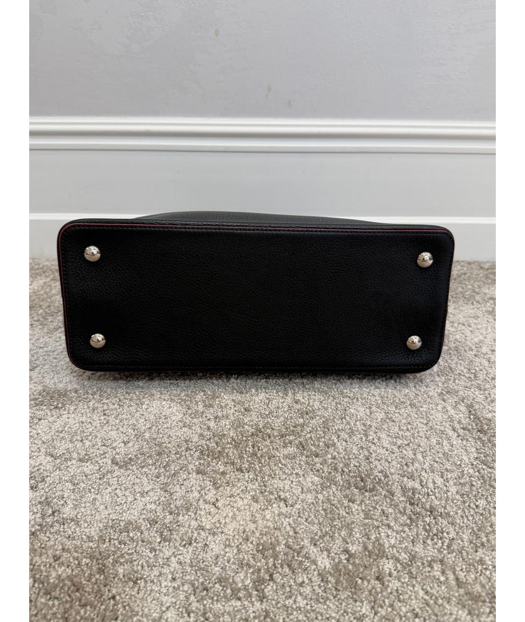 LOUIS VUITTON Синяя кожаная сумка с короткими ручками, фото 7