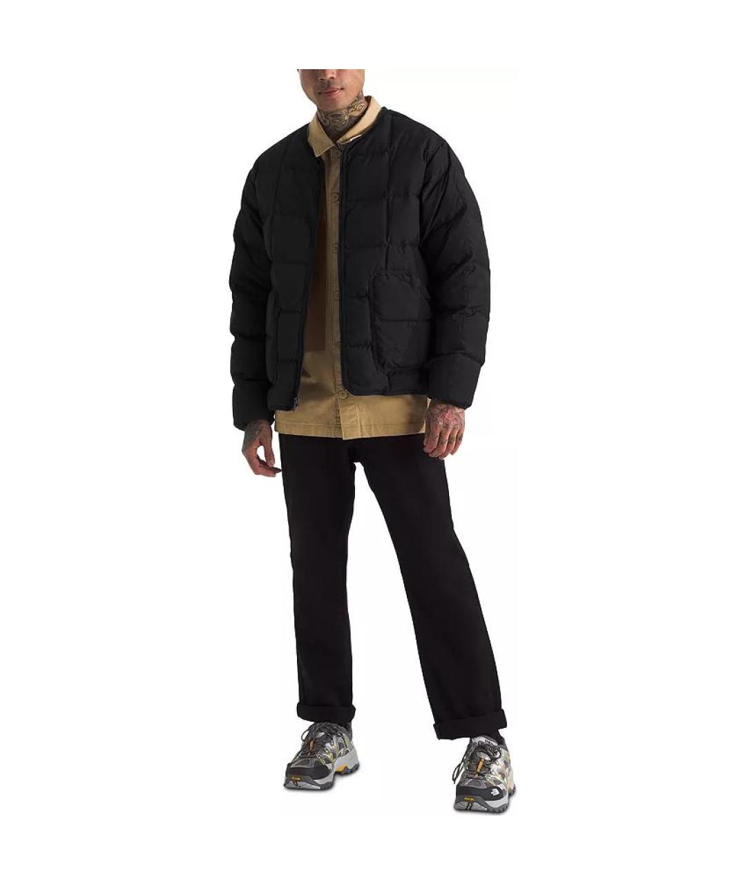 THE NORTH FACE Черный полиамидовый пуховик, фото 3