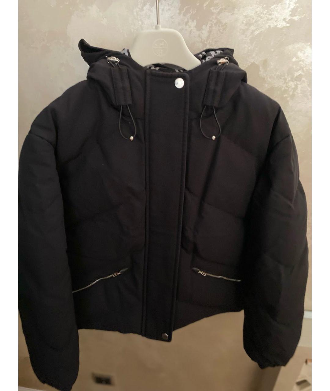 HERMES Черный полиамидовый пуховик, фото 6