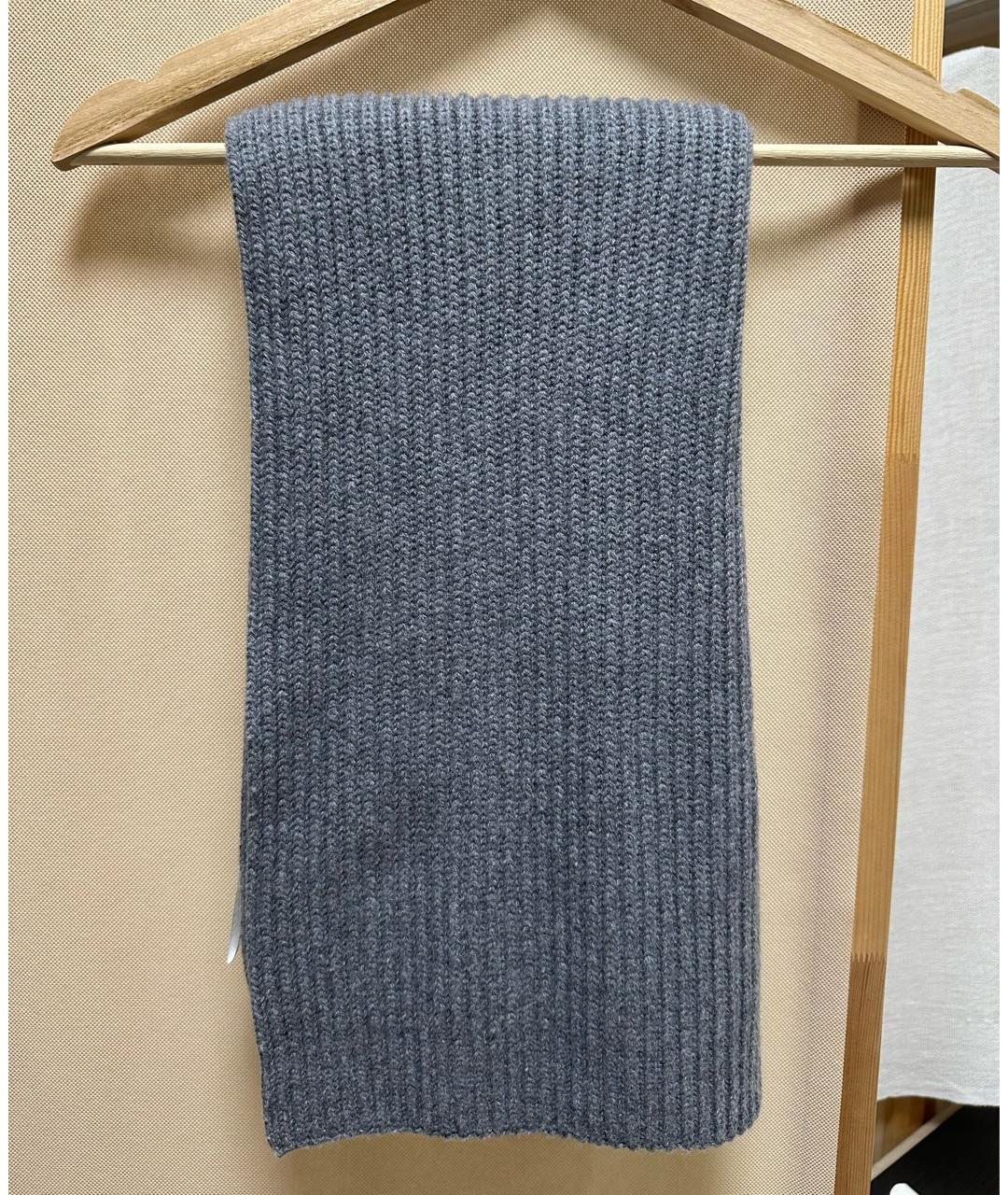 12 STOREEZ Серый шерстяной шарф, фото 2