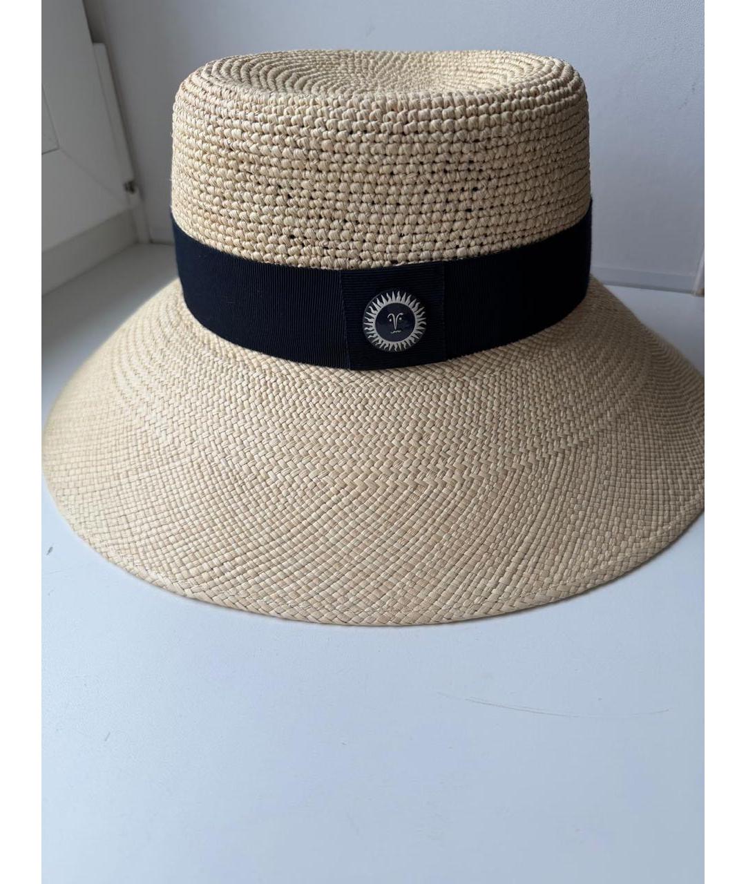 HERMES Бежевая соломенная шляпа, фото 3
