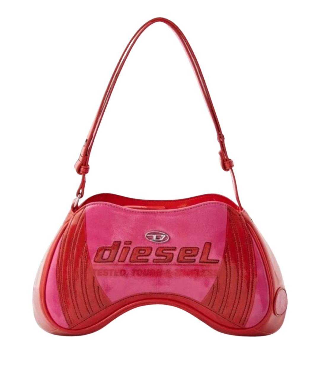 DIESEL Розовая сумка через плечо из искусственной кожи, фото 1