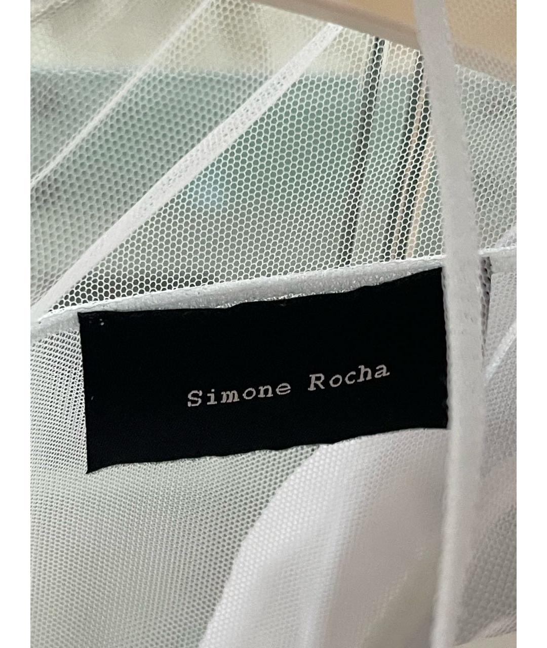 SIMONE ROCHA Голубое полиамидовое вечернее платье, фото 3