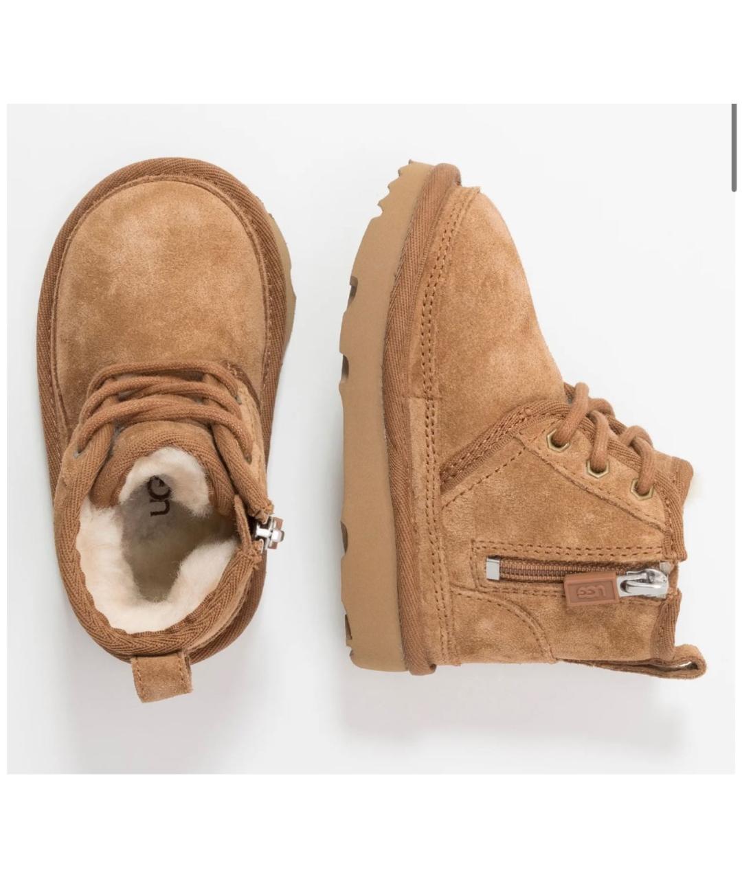 UGG AUSTRALIA Коричневые замшевые сапоги, фото 2