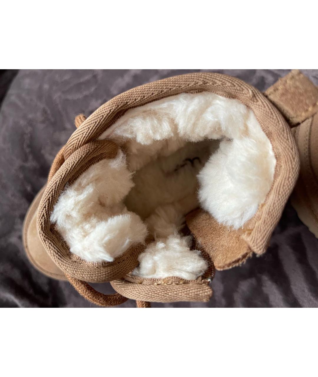 UGG AUSTRALIA Коричневые замшевые сапоги, фото 6