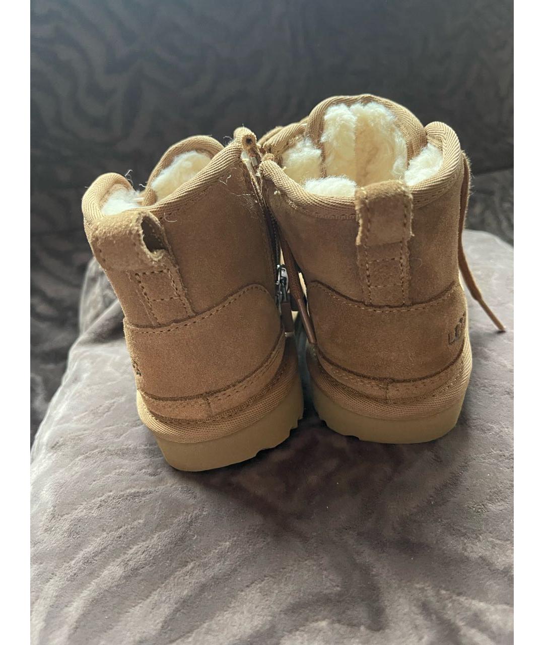 UGG AUSTRALIA Коричневые замшевые сапоги, фото 8