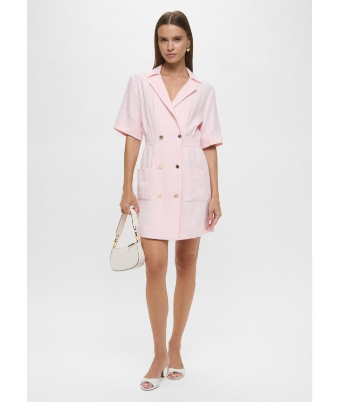 SANDRO Розовое повседневное платье, фото 6