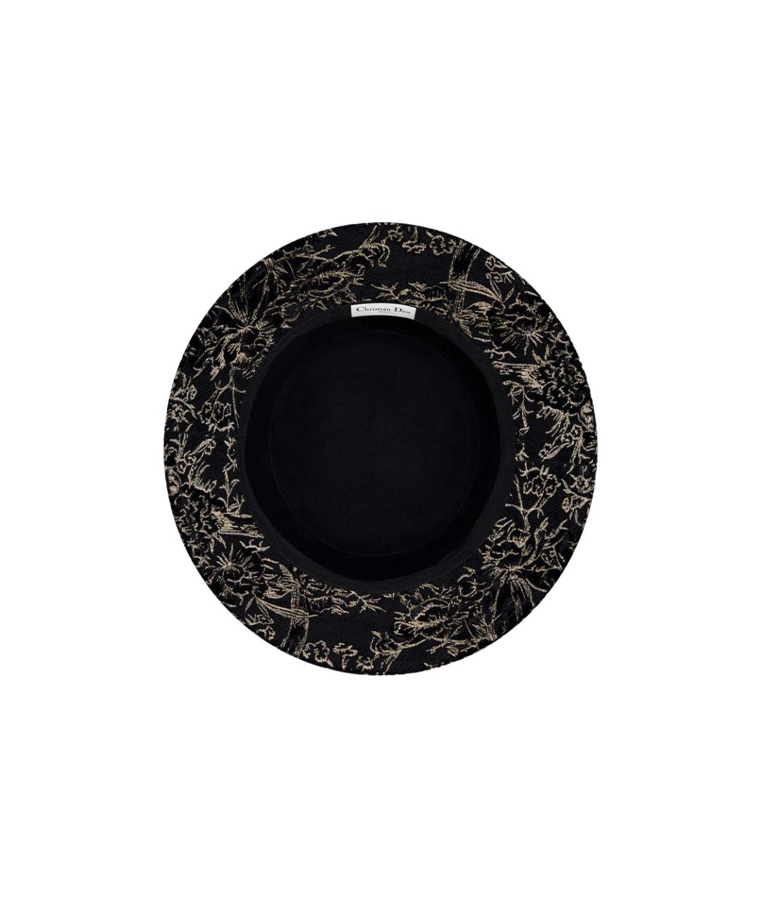 CHRISTIAN DIOR Черная хлопковая панама, фото 3