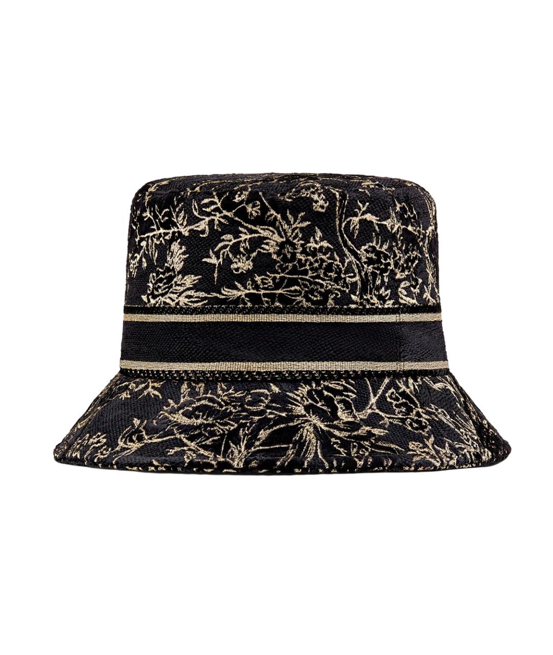 CHRISTIAN DIOR Черная хлопковая панама, фото 2