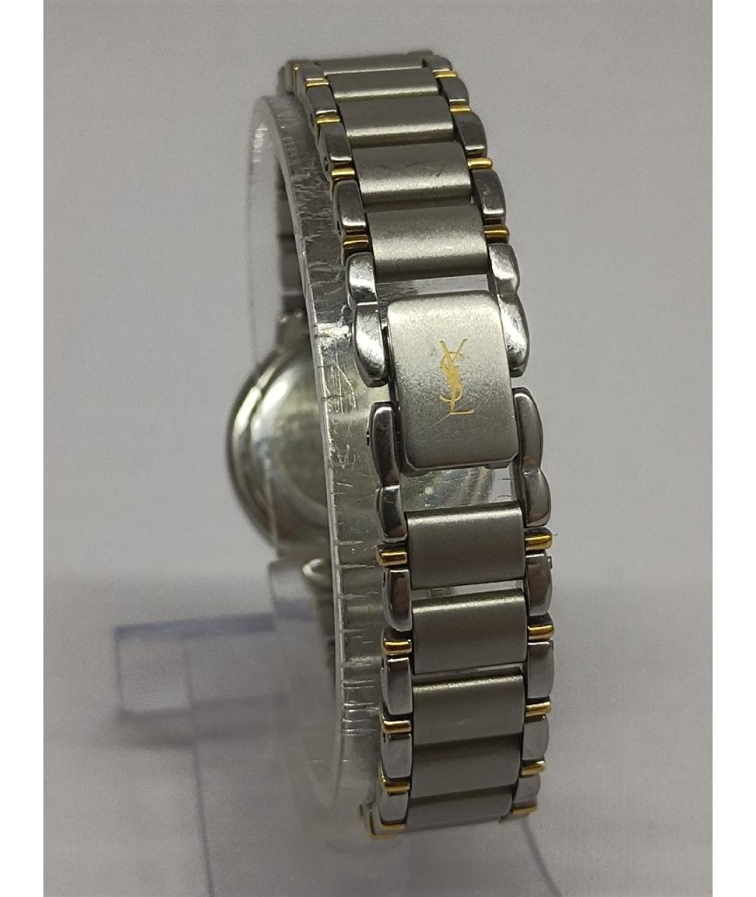 SAINT LAURENT Серебряные металлические часы, фото 6