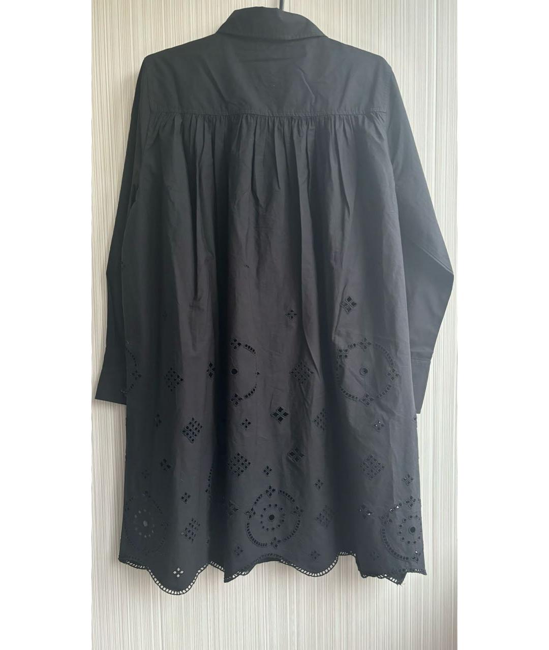 GANNI Черная хлопковая блузы, фото 3