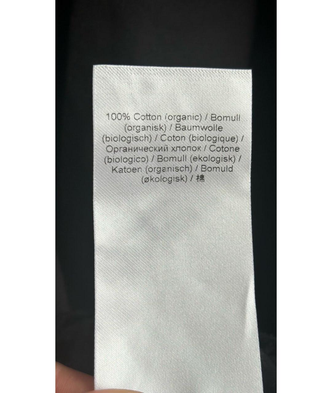 GANNI Черная хлопковая блузы, фото 6