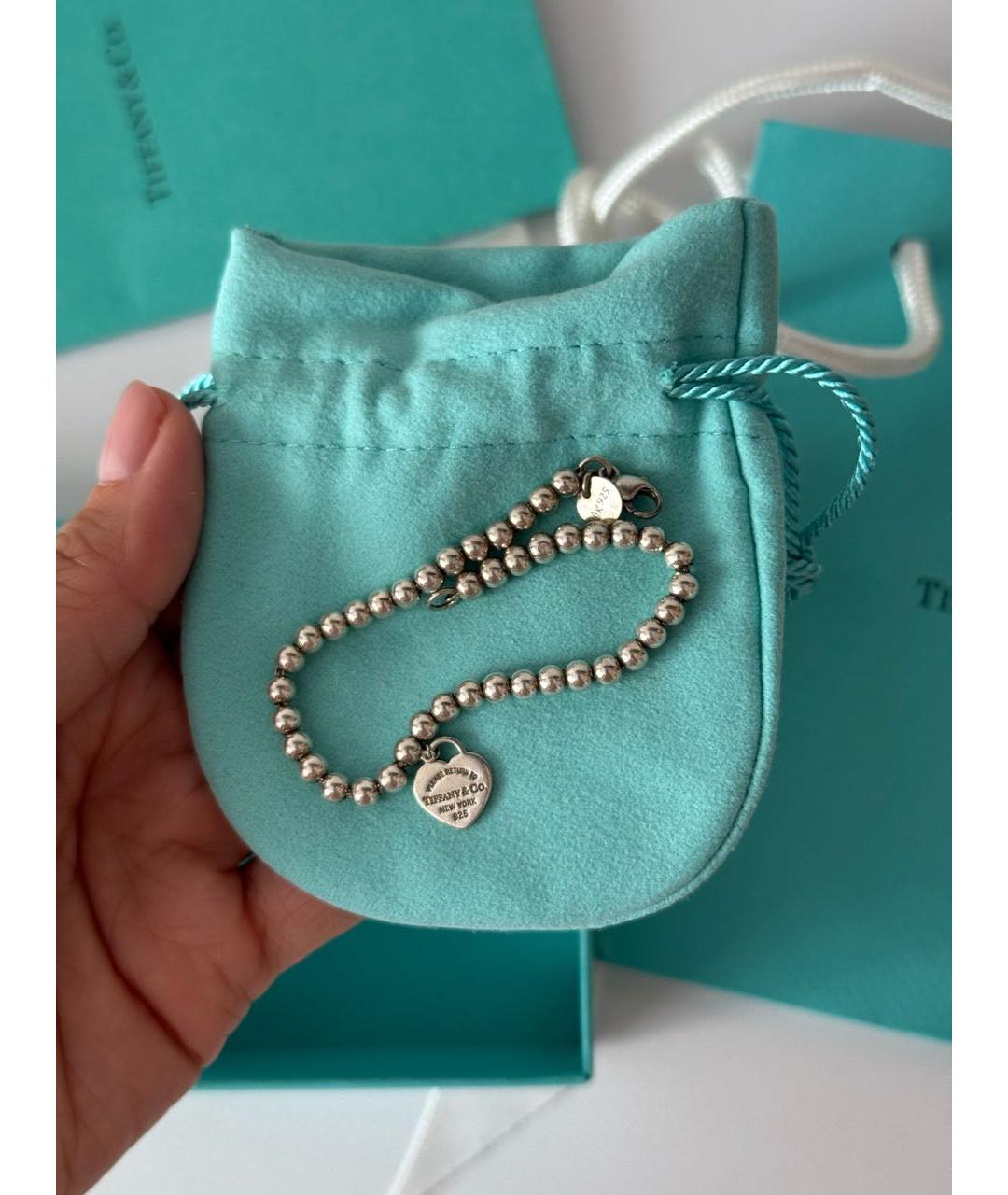 TIFFANY&CO Серебрянный серебряный браслет, фото 2