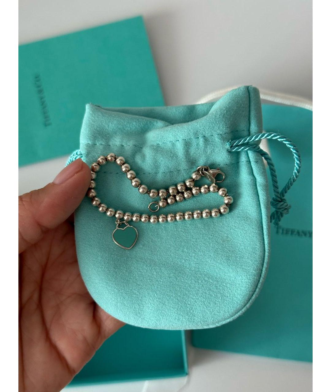 TIFFANY&CO Серебрянный серебряный браслет, фото 3