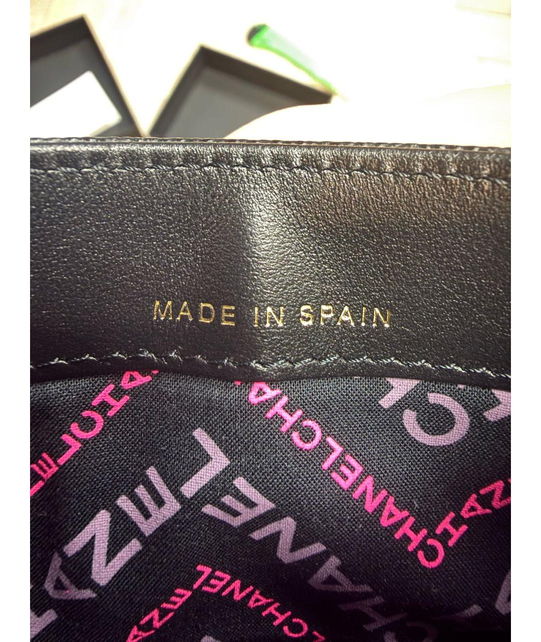 CHANEL Черный кожаный кардхолдер, фото 7