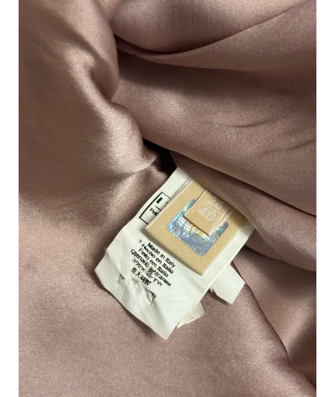 JOHN GALLIANO Розовое шелковое коктейльное платье, фото 5