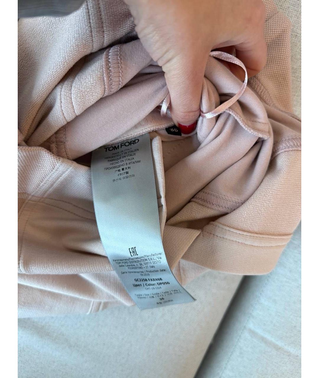 TOM FORD Розовая юбка миди, фото 5