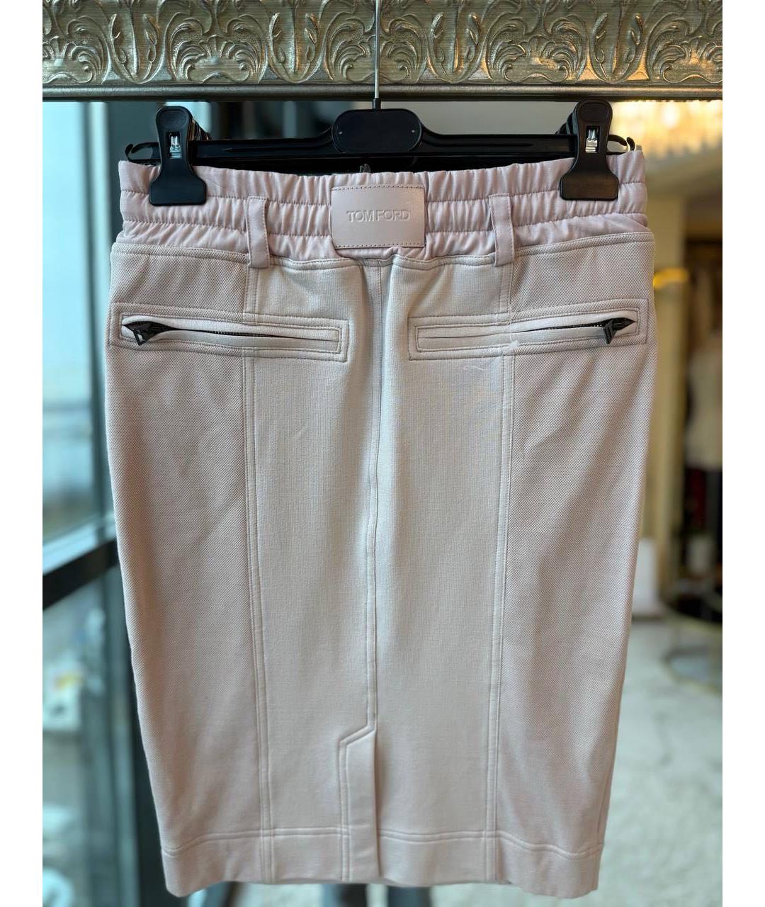 TOM FORD Розовая юбка миди, фото 2