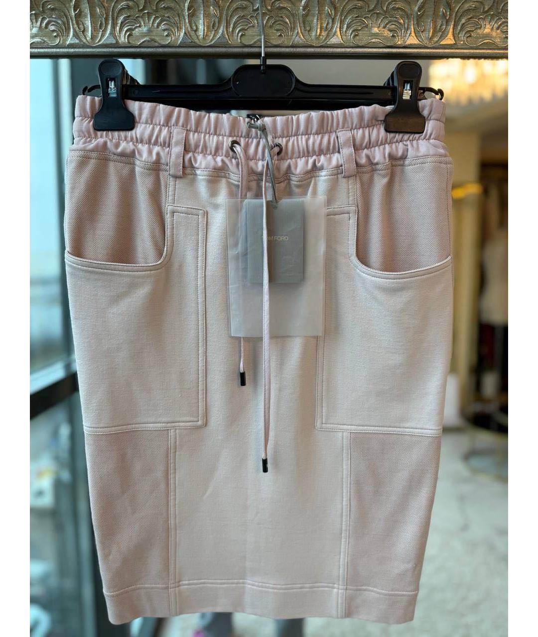 TOM FORD Розовая юбка миди, фото 7