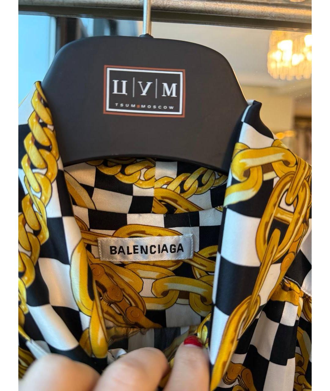 BALENCIAGA Мульти шелковая блузы, фото 3