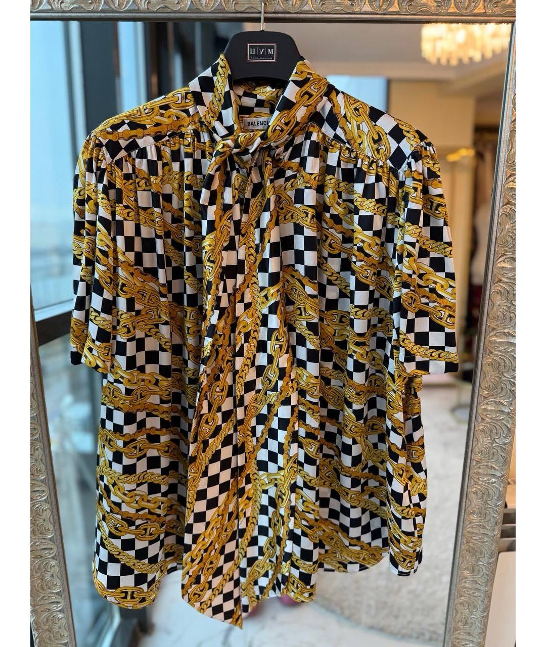 BALENCIAGA Мульти шелковая блузы, фото 6