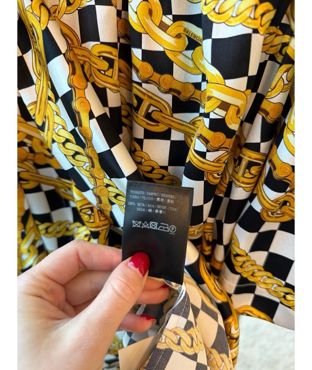 BALENCIAGA Мульти шелковая блузы, фото 5