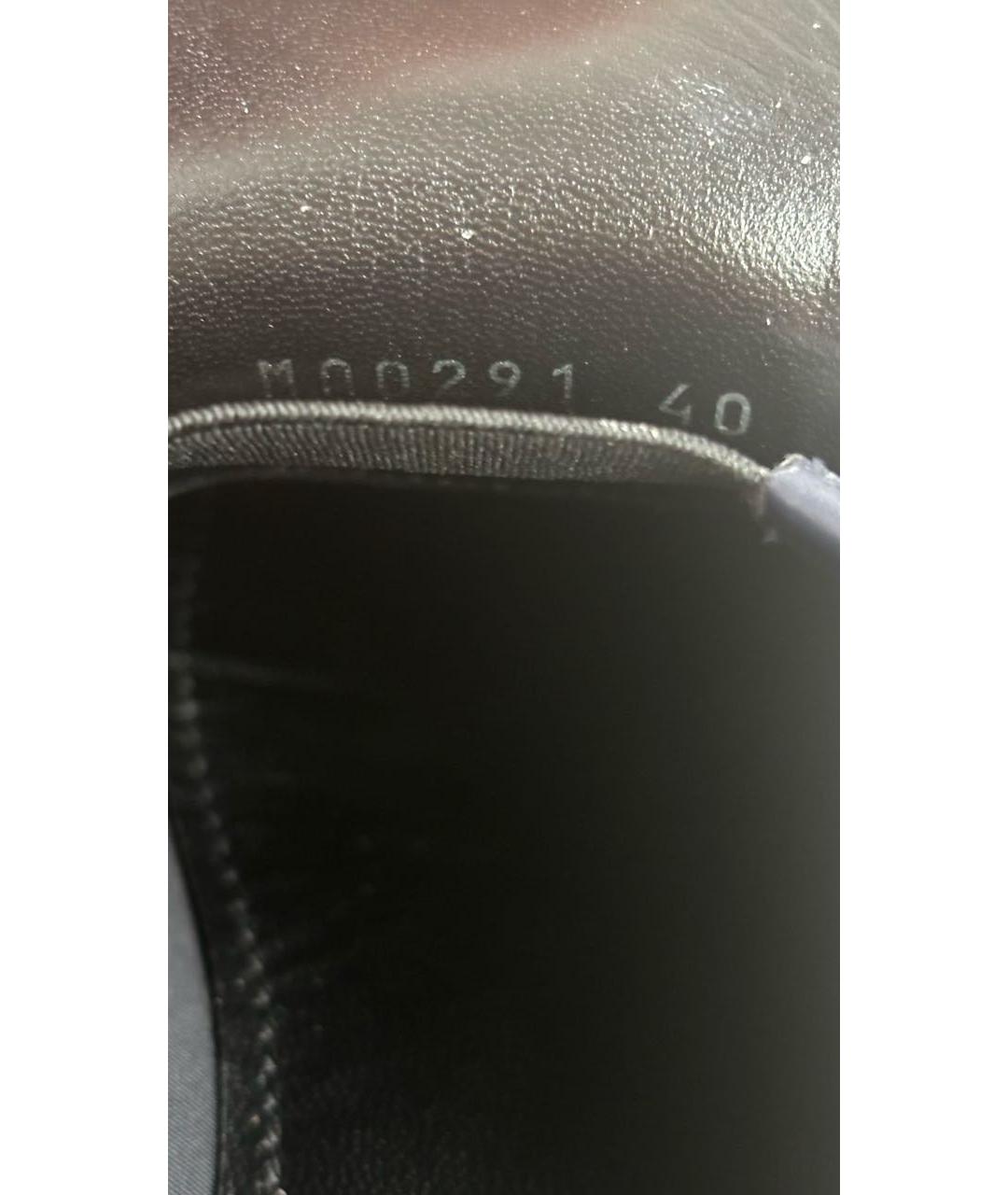 LOUIS VUITTON Темно-синие кожаные лоферы, фото 7