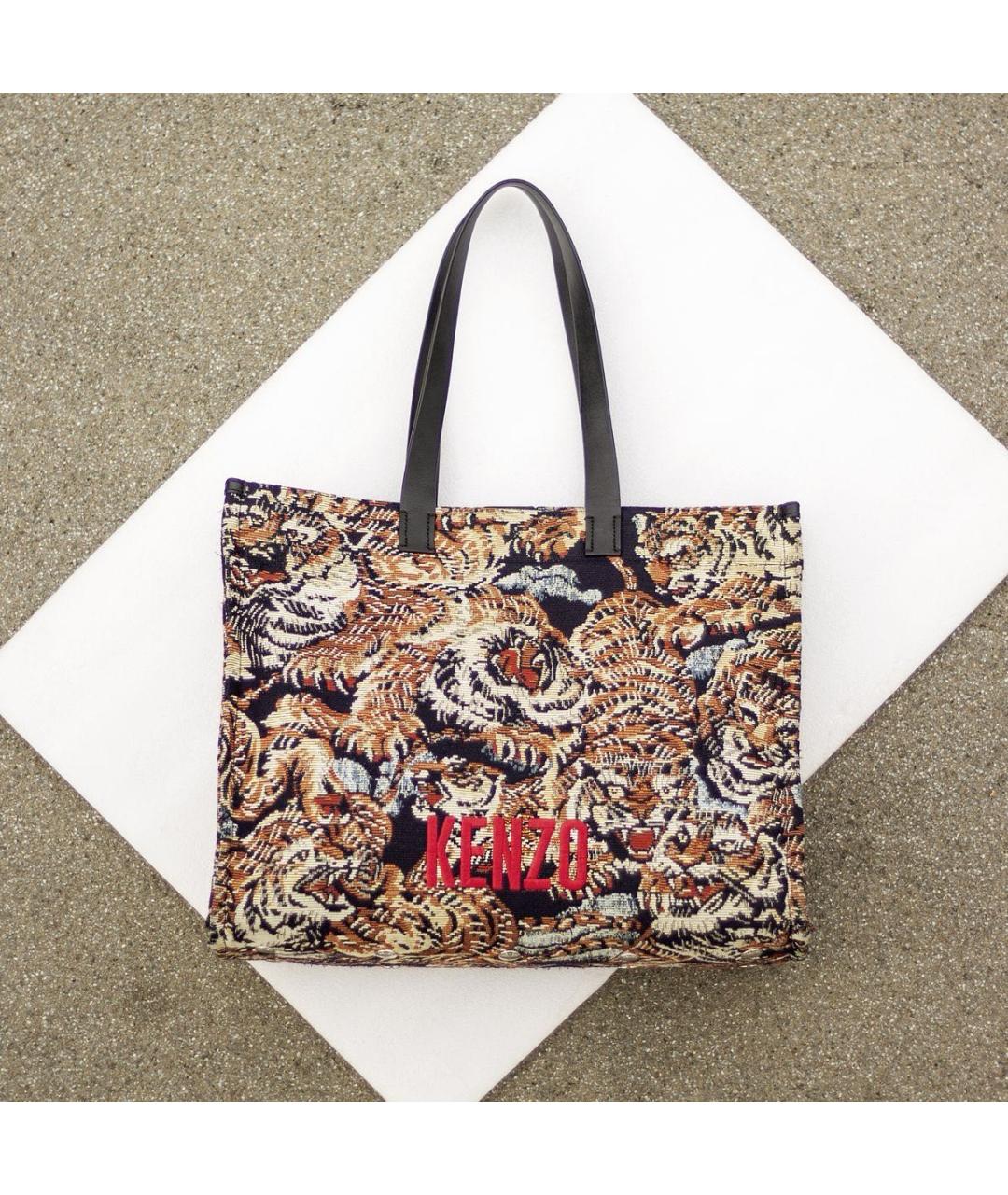 KENZO Мульти тканевая сумка тоут, фото 7
