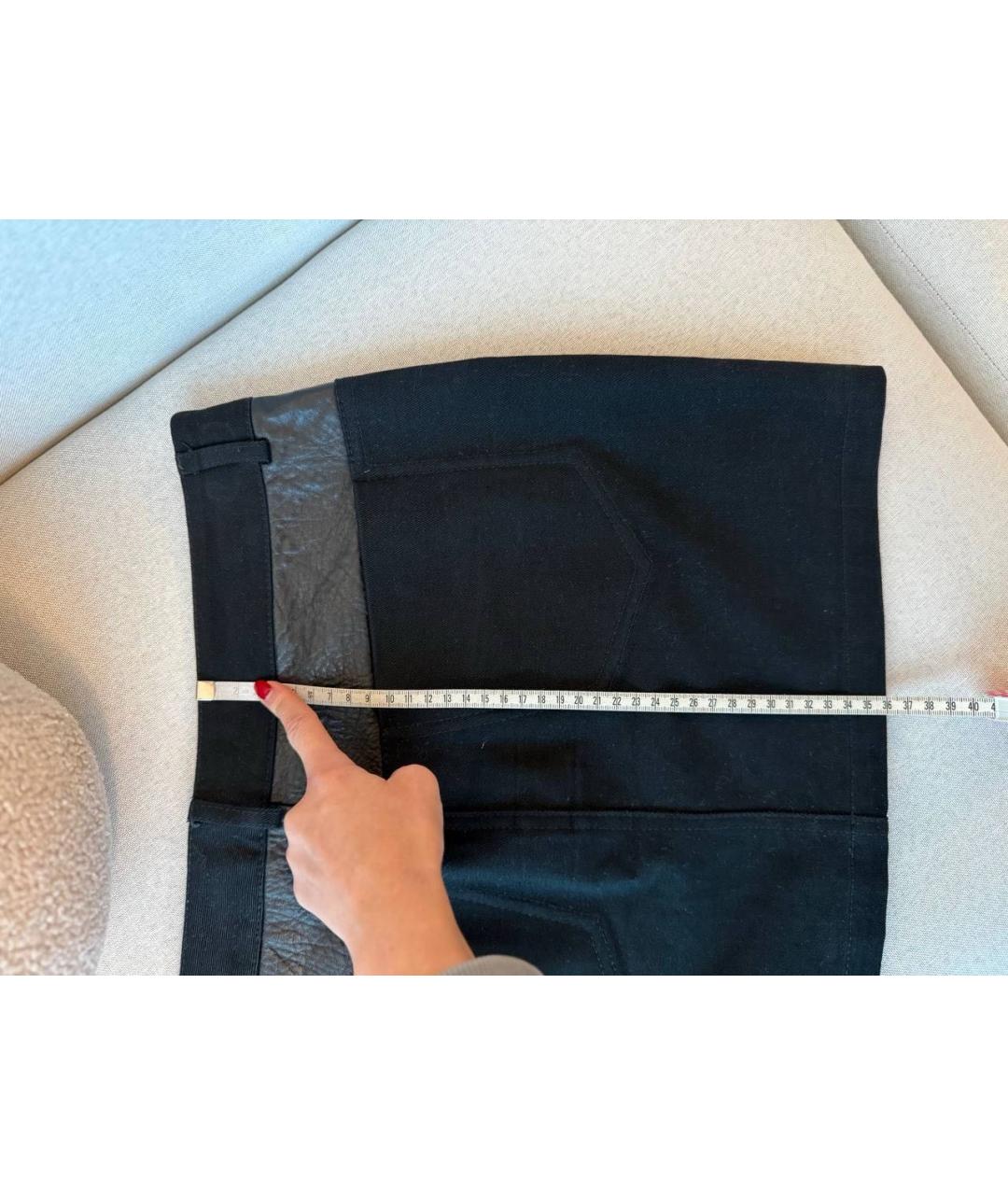 ALEXANDER WANG Черная деним юбка мини, фото 6