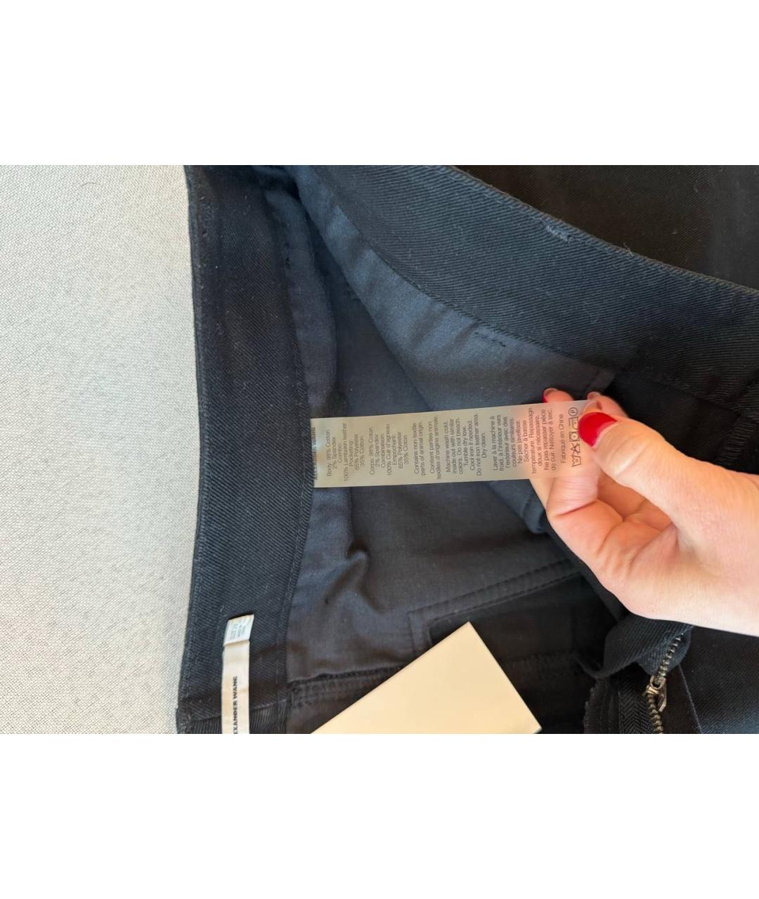 ALEXANDER WANG Черная деним юбка мини, фото 4