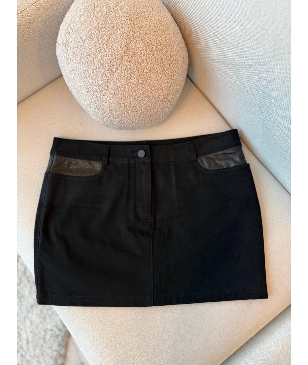 ALEXANDER WANG Черная деним юбка мини, фото 7