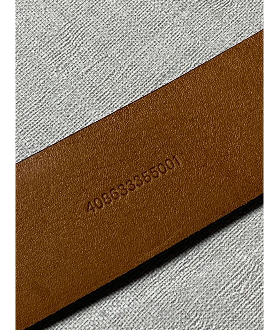 RALPH LAUREN Коричневый ремень из экзотической кожи, фото 6