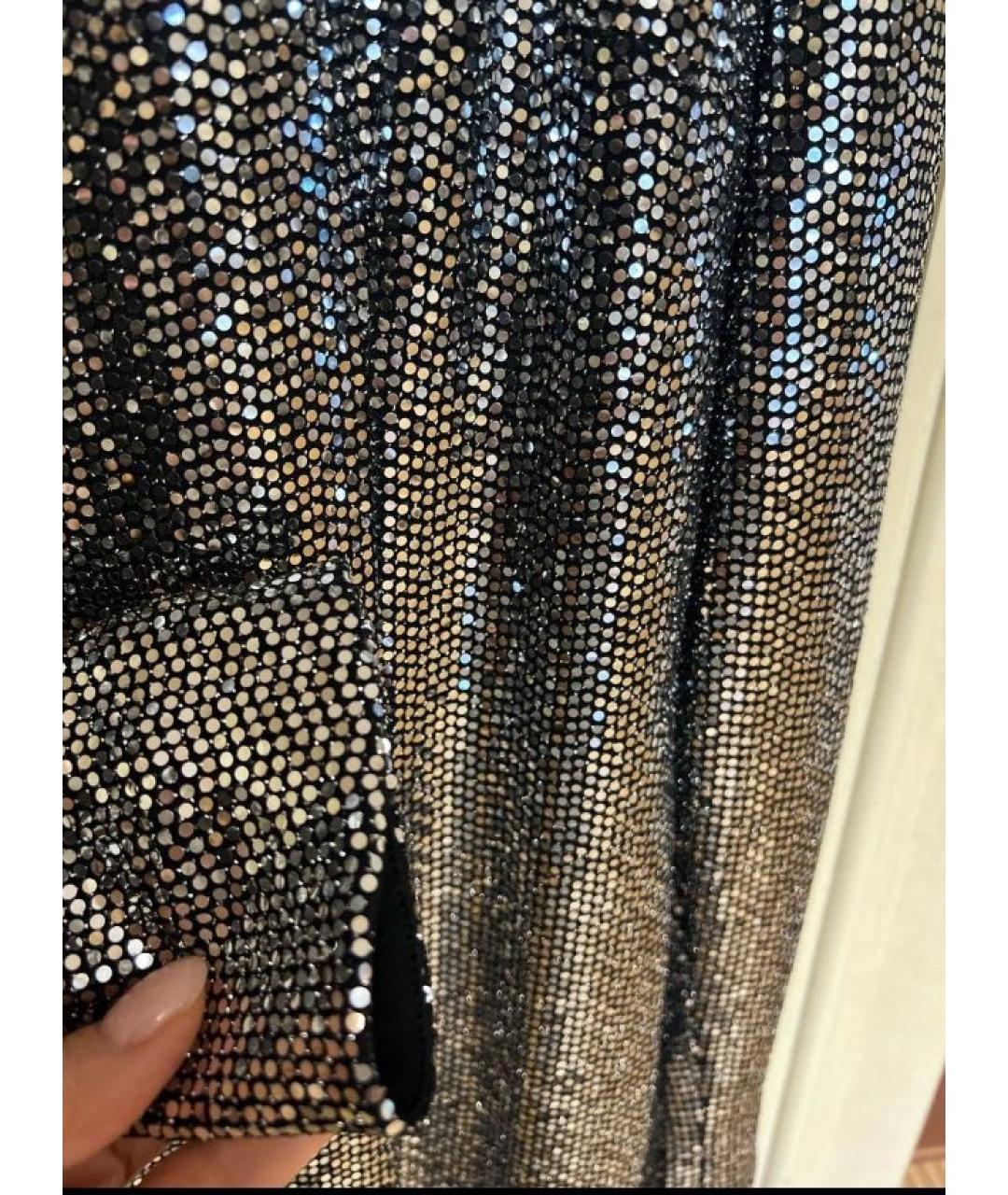 DOLCE&GABBANA Серебряное вечернее платье, фото 3