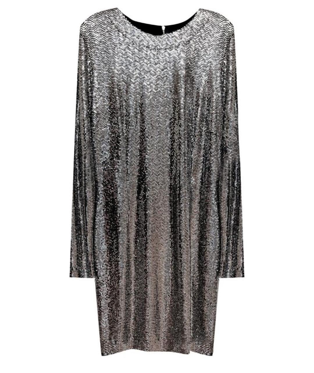 DOLCE&GABBANA Серебряное вечернее платье, фото 1