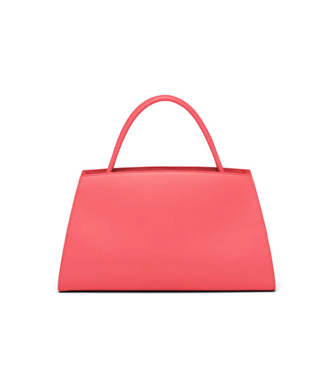 PRADA Розовая кожаная сумка с короткими ручками, фото 3
