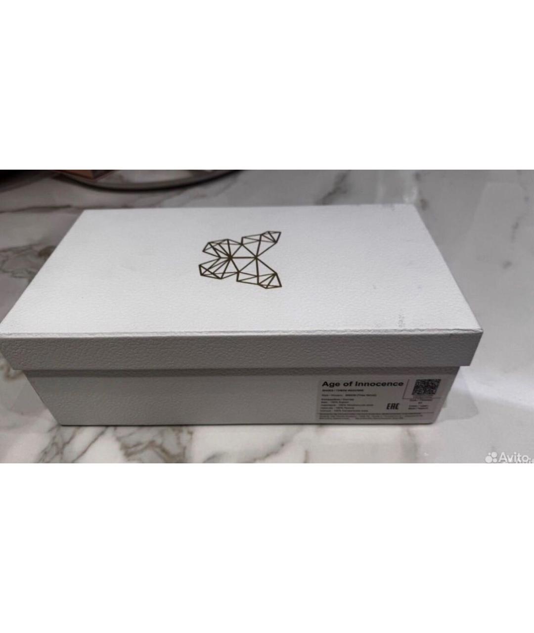 Age Of Innocence Черные бархатные балетки, фото 5