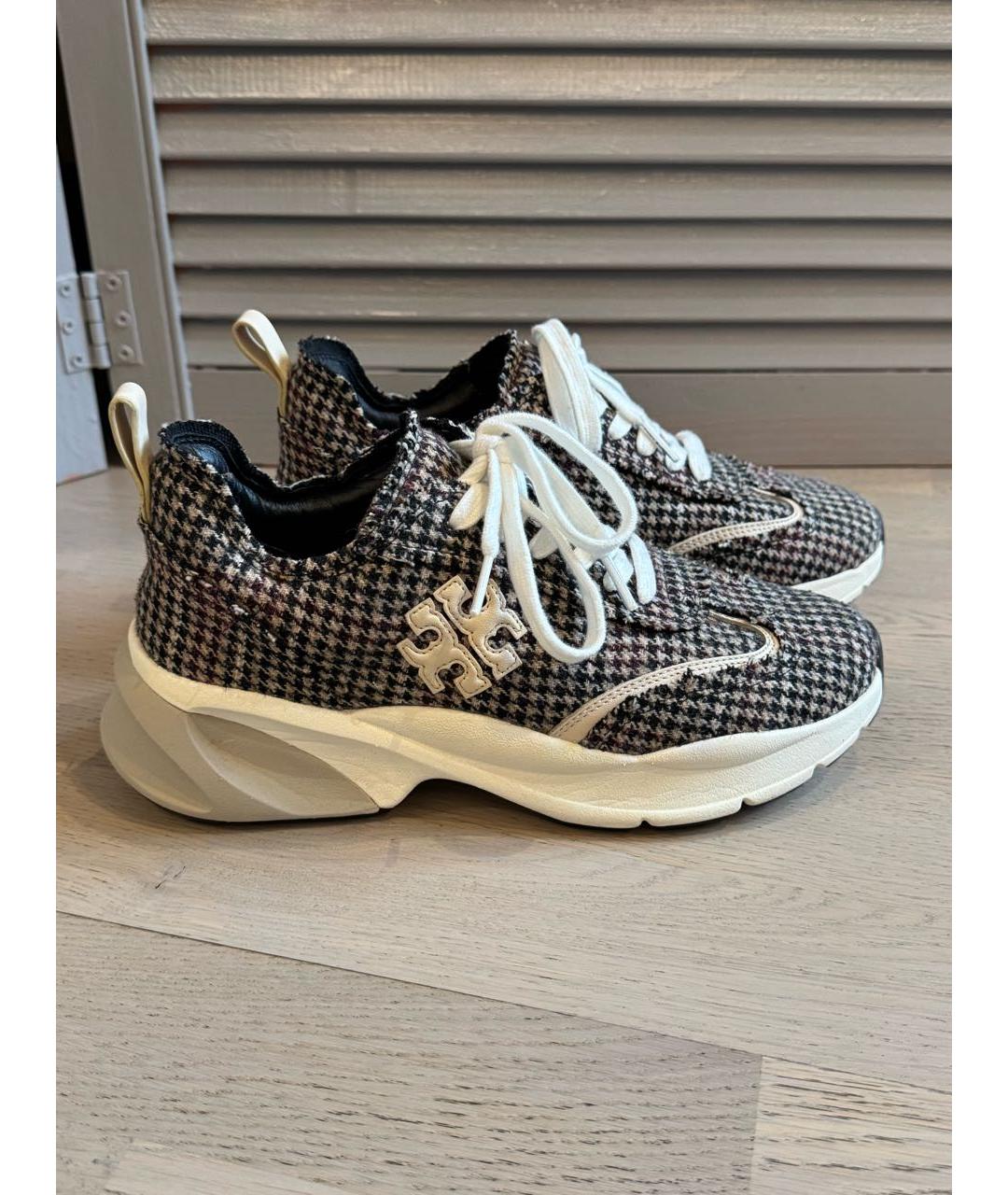 TORY BURCH Мульти текстильные кроссовки, фото 9
