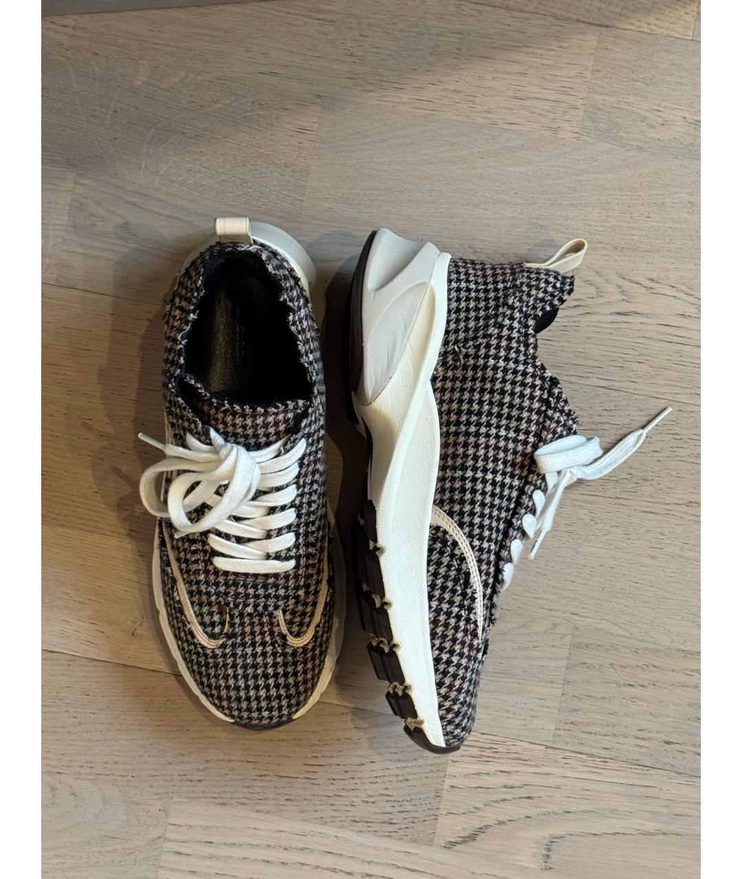 TORY BURCH Мульти текстильные кроссовки, фото 5