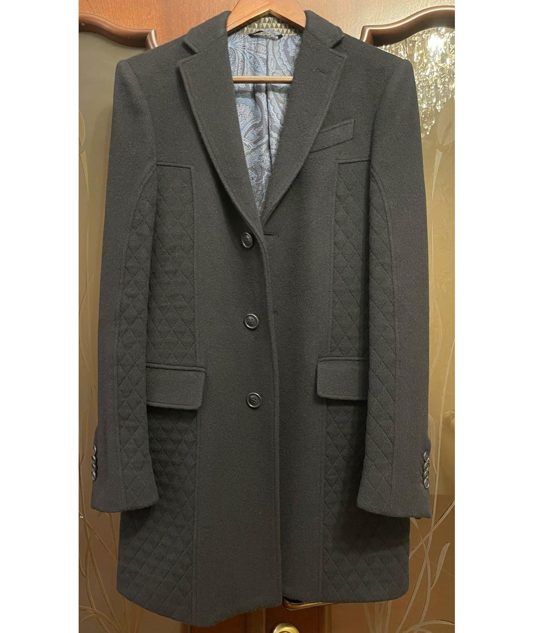 ETRO Черное шелковое пальто, фото 6