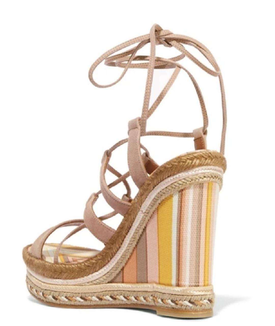 VALENTINO Мульти текстильные босоножки, фото 2