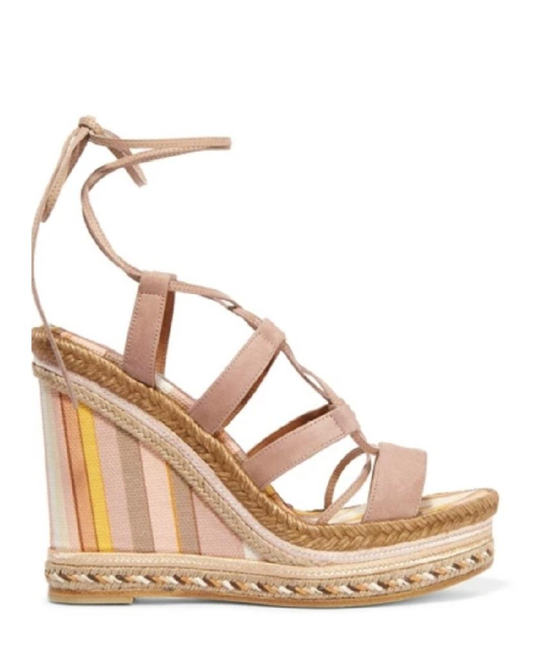 VALENTINO Мульти текстильные босоножки, фото 8