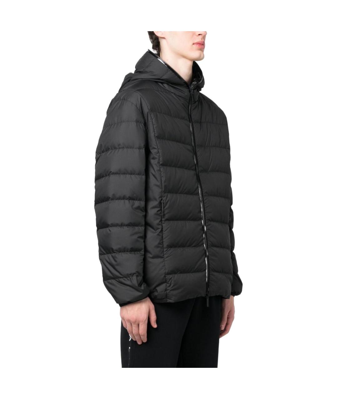 MONCLER Черная полиамидовая куртка, фото 3
