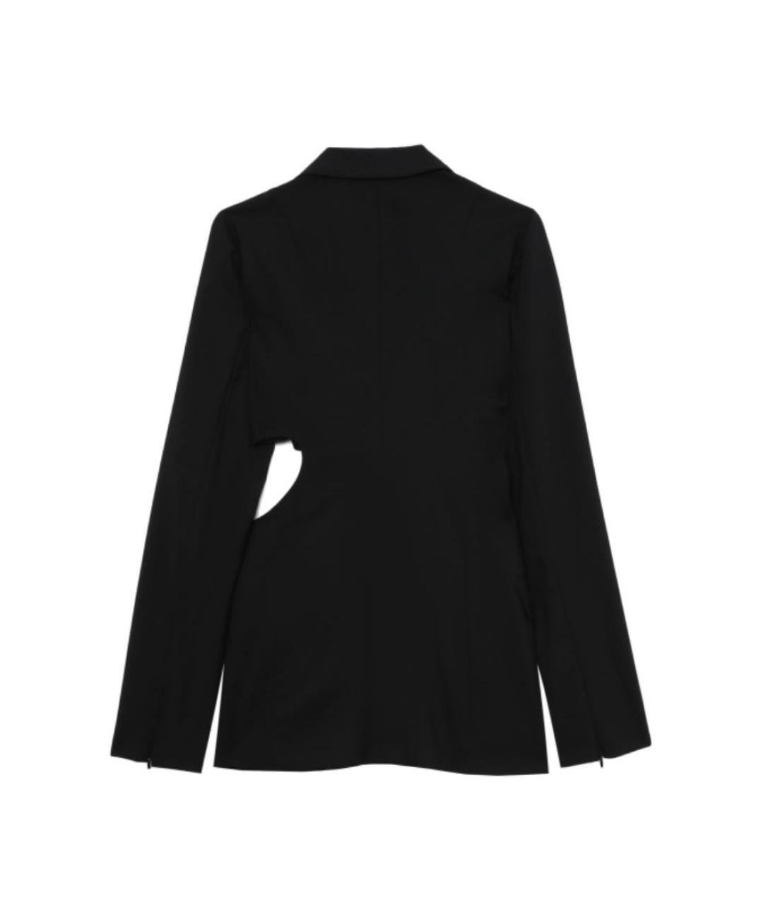 LOW CLASSIC Черный шерстяной жакет/пиджак, фото 2