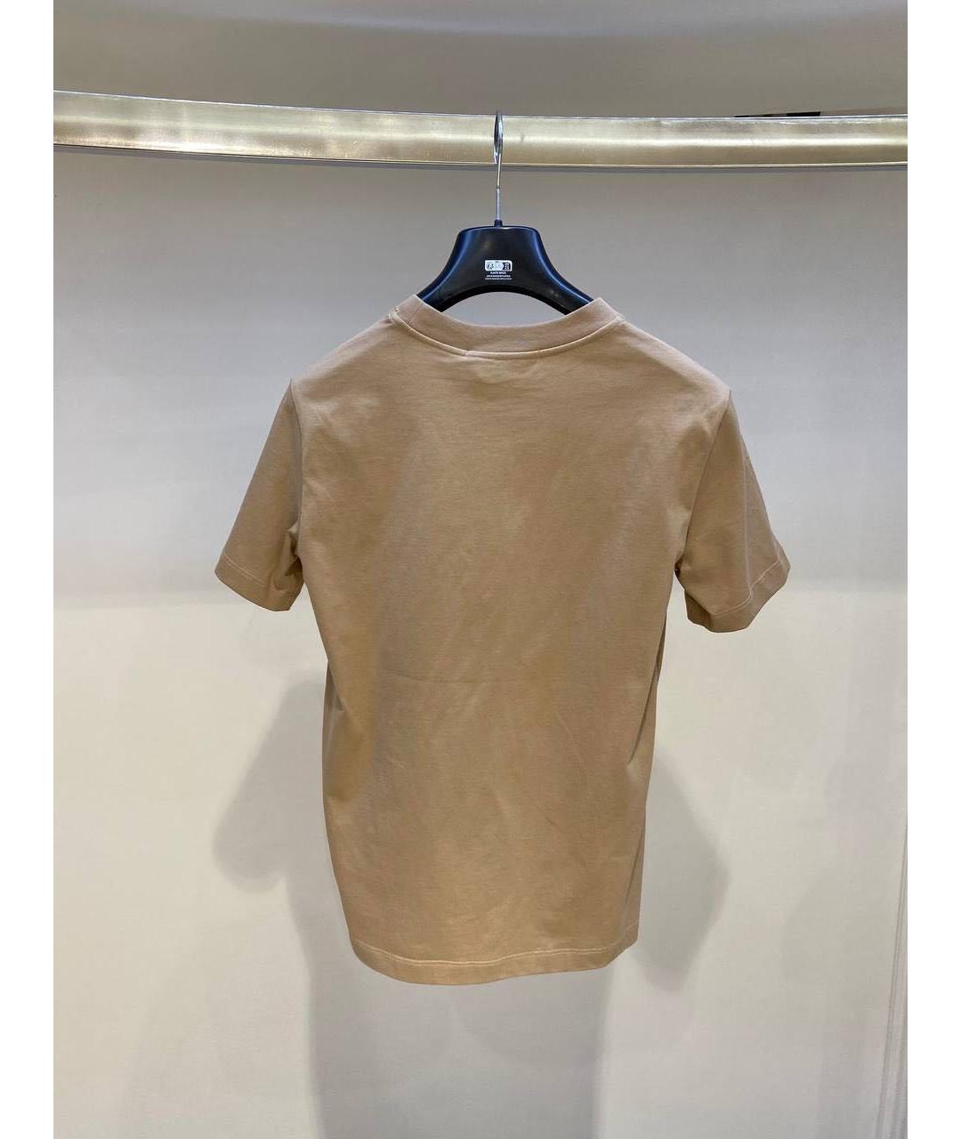 MSGM Бежевая хлопковая футболка, фото 2