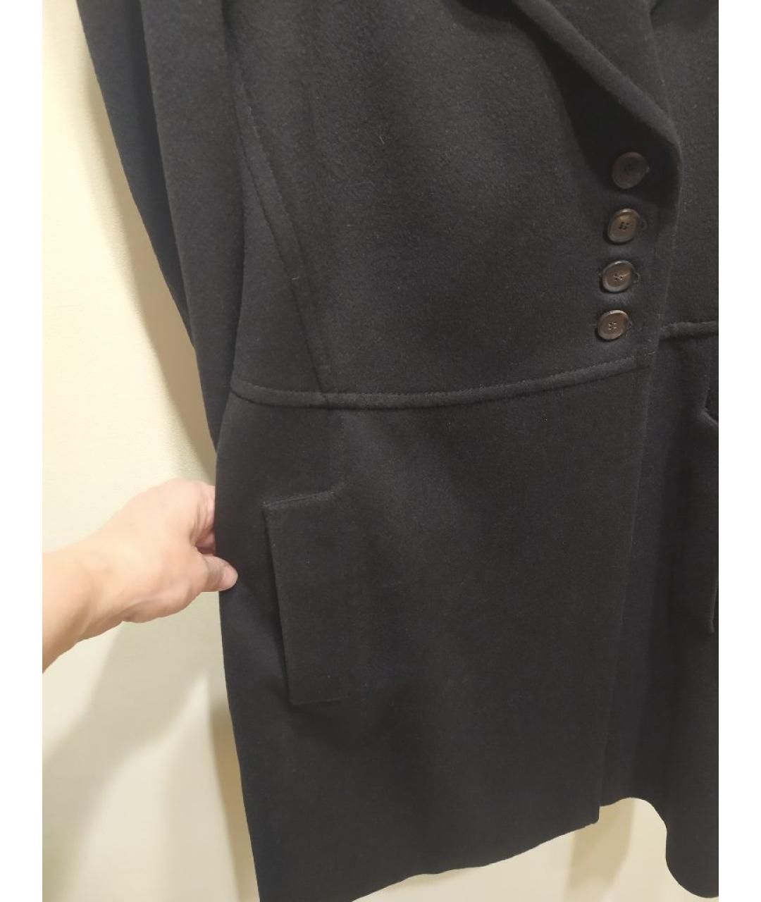 GUCCI Черное шерстяное пальто, фото 4