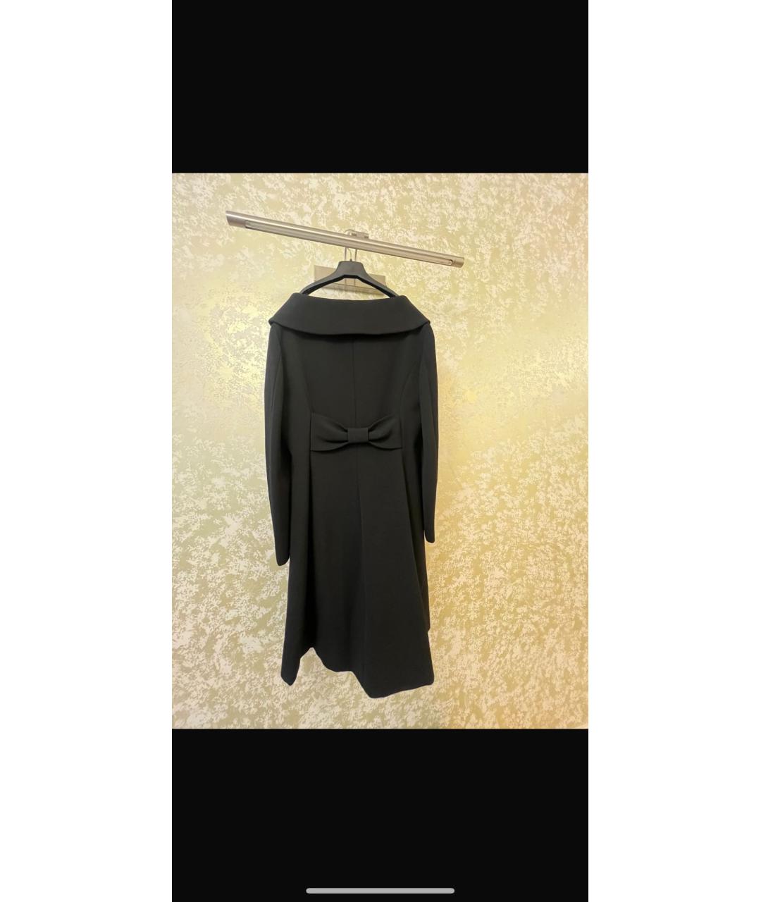 MOSCHINO Черное шерстяное пальто, фото 2