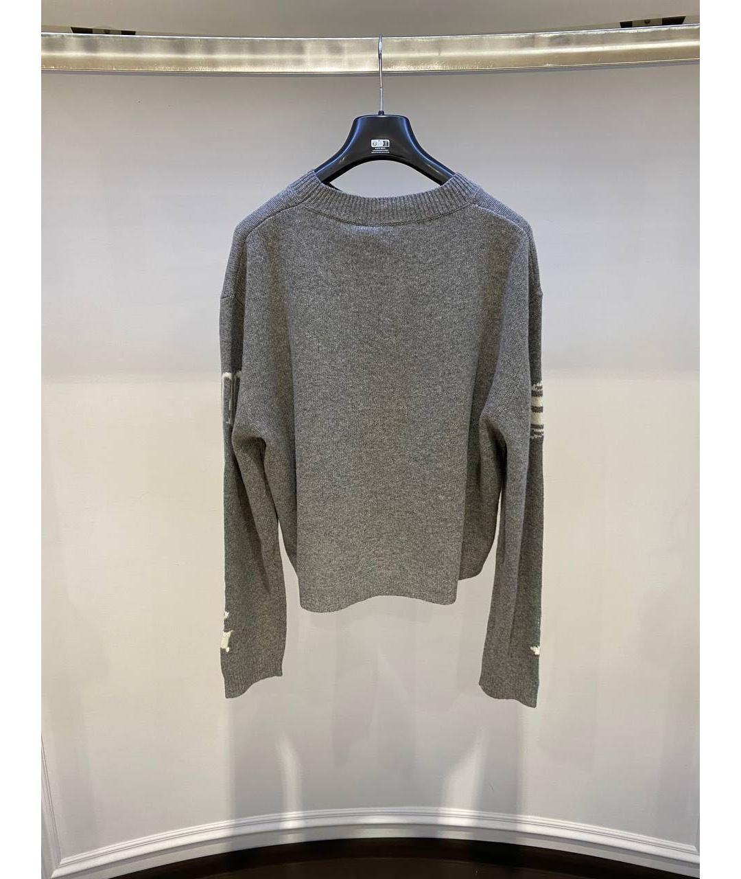 MSGM Серый шерстяной джемпер / свитер, фото 3