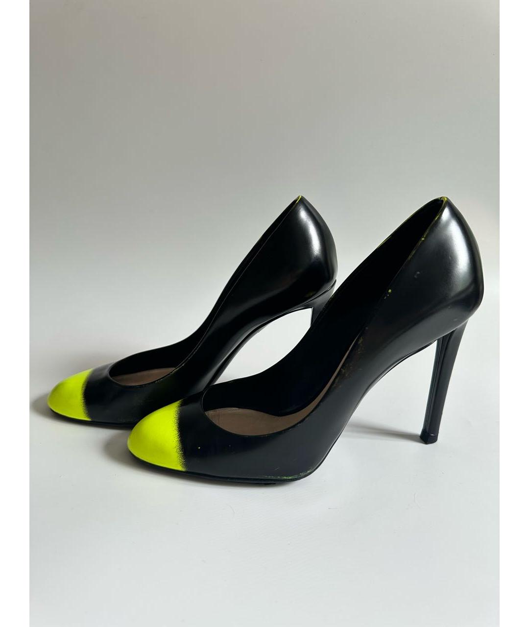 CHRISTIAN DIOR Черные кожаные туфли, фото 7