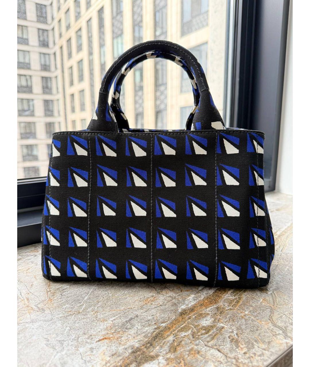 PRADA Мульти тканевая сумка с короткими ручками, фото 3