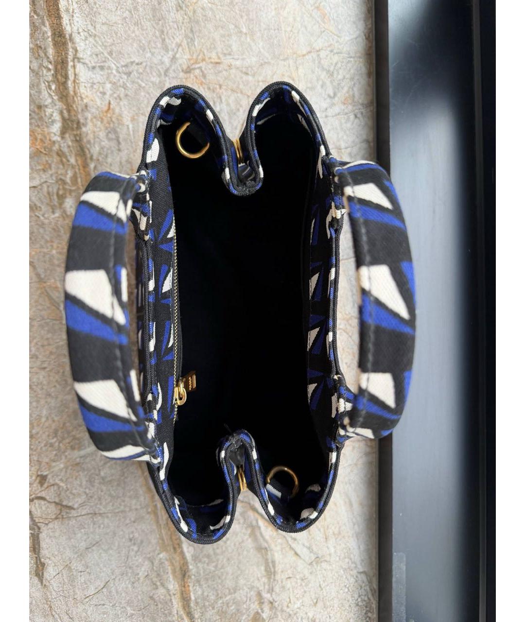 PRADA Мульти тканевая сумка с короткими ручками, фото 4